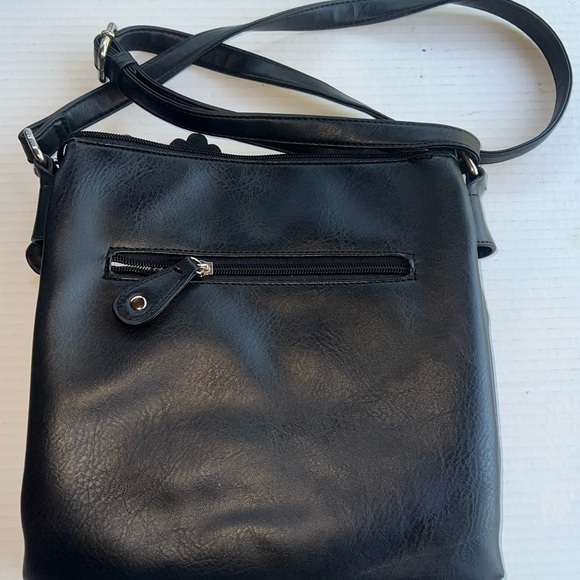 Marc New York Black Leather Shoulder Bag - Picture 4 of 5